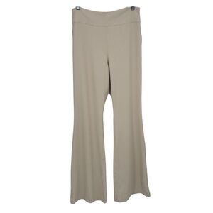 Old Navy Power Soft Ribbed Flare Leg Pull-On Pants Cream Size Large NWT